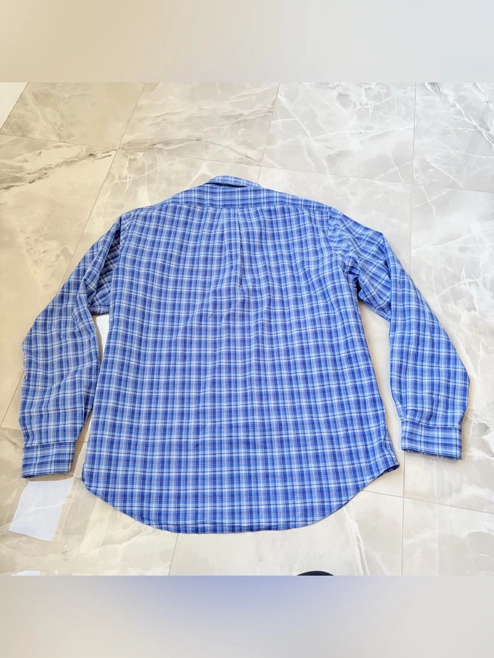 Polo Ralph Lauren Shirt Mens XL Blue Plaid Long Sleeve Button Down